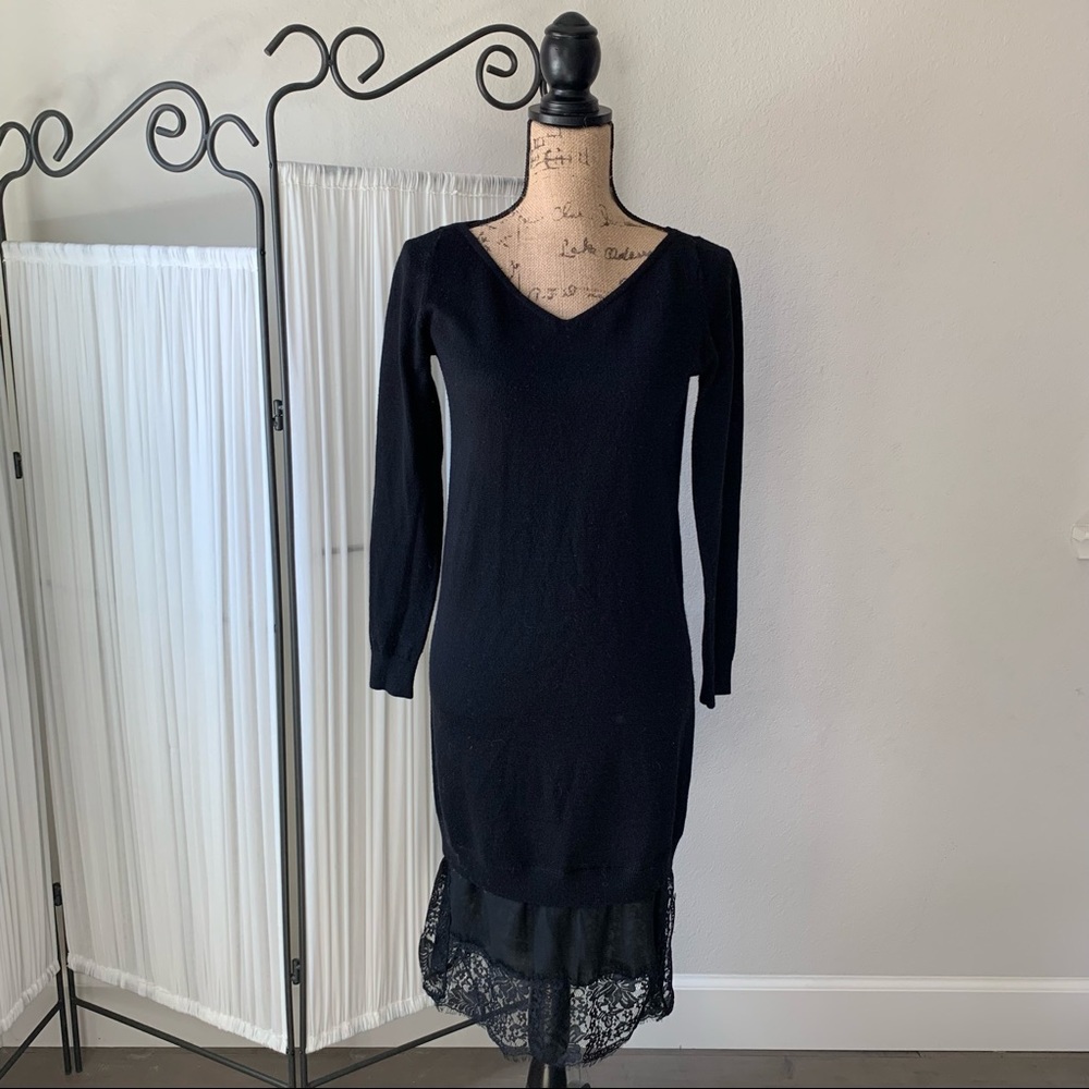 Club Monaco Sweater Dress with Lace